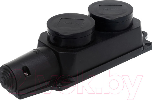 Изображение товара Розетка силовая Navigator 2м 2P+PE 16А 220В / 61371 (черный)