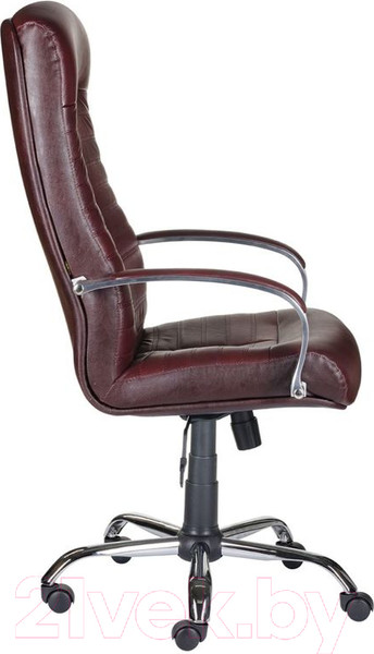 Изображение товара Кресло офисное Деловая обстановка Консул Хром кожа люкс (бордовый)