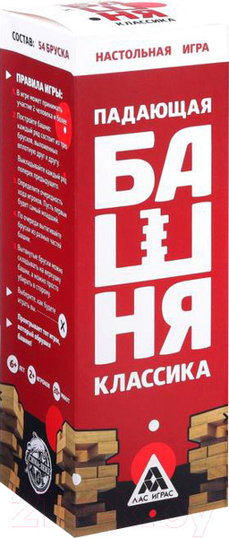 Изображение товара Настольная игра Лас Играс Падающая башня. Классика / 4171204