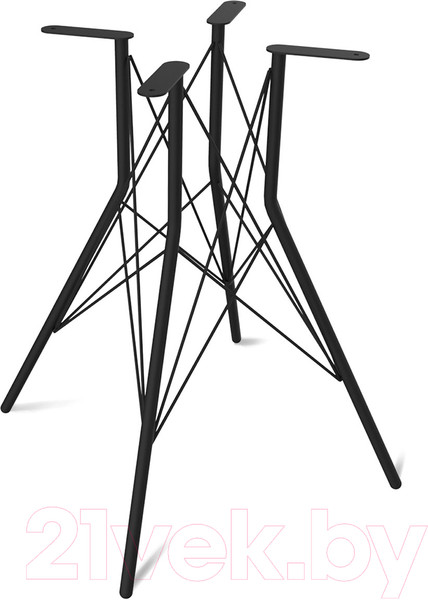 Изображение товара Обеденный стол Sheffilton SHT-TU2-1/TT30 83x83 (черный муар/бежевый RAL1013)