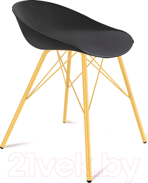 Изображение товара Стул Sheffilton SHT-ST19/S37 (черный/золото)