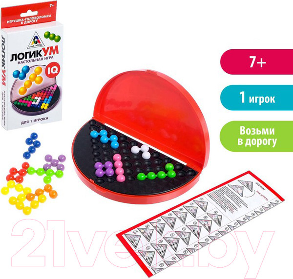 Изображение товара Игра-головоломка Лас Играс ЛогикУМ, 105 заданий / 4051806