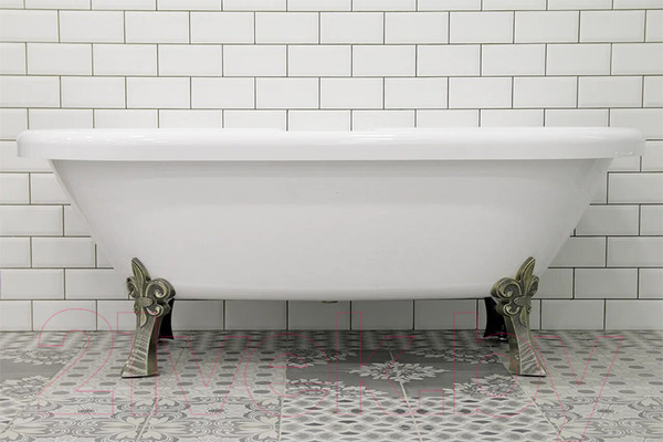 Изображение товара Ванна акриловая Radomir Леонесса 1 175x80 / 1-01-4-0-9-138 (с ножками бронза)