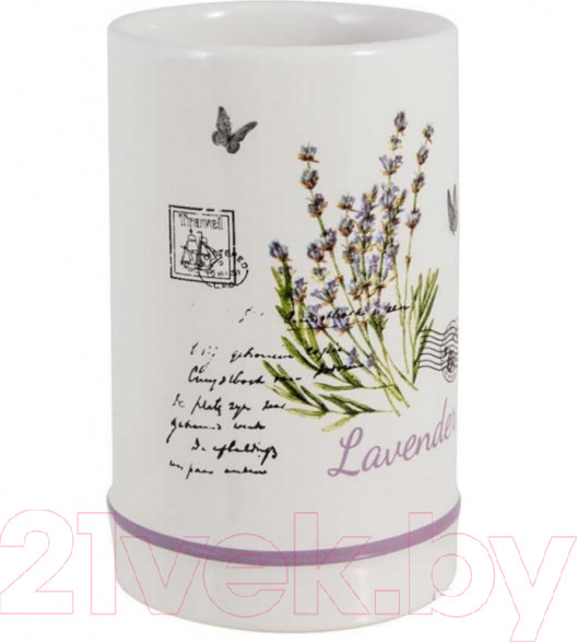 Изображение товара Стакан для зубной щетки и пасты Рыжий кот Лаванда TU-LAV / 004394