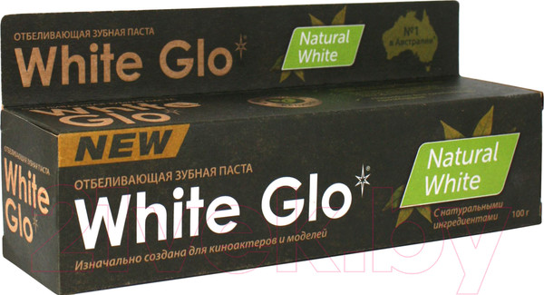 Изображение товара Зубная паста White Glo Отбеливающая Натуральная белизна (100г)