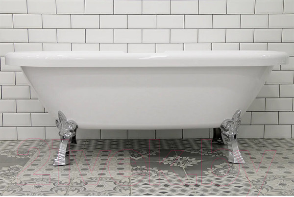 Изображение товара Ванна акриловая Radomir Леонесса 1 175x80 / 1-01-2-0-9-138 (с ножками хром)