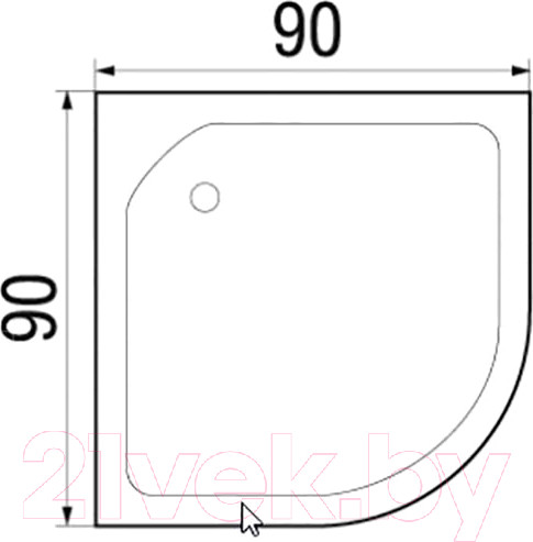Изображение товара Душевая кабина RIVER Lena 90/24 МТ
