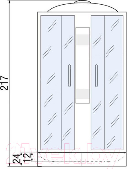 Изображение товара Душевая кабина RIVER Lena 90/24 МТ