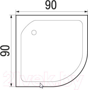 Изображение товара Душевая кабина RIVER Amur 90/24 МТ Б/К