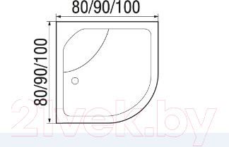 Изображение товара Душевая кабина RIVER Nara 100/24 МТ Б/К