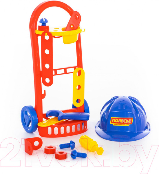 Изображение товара Тележка с инструментами игрушечная Полесье Механик / 69825 (14эл)