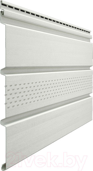 Изображение товара Софит для крыши Docke Premium с центральной перфорацией (пломбир)