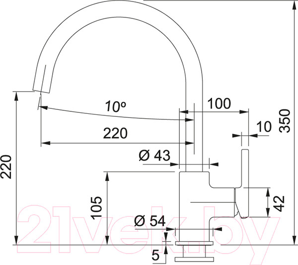 Изображение товара Смеситель Franke Lina Xl 115.0626.024