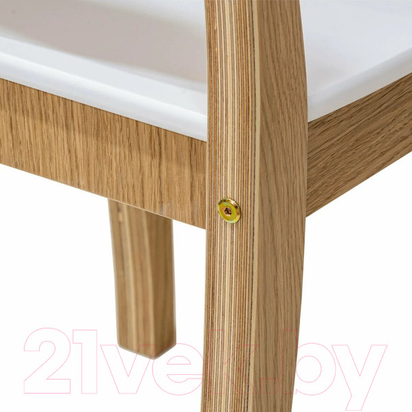 Изображение товара Стул Folium Марк 4 / M4O4902/R9003 (шпон дуба/белый)