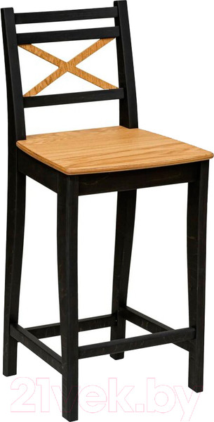 Изображение товара Стул барный Folium H600 / B6O269395/O4902 (черный/шпон дуба)