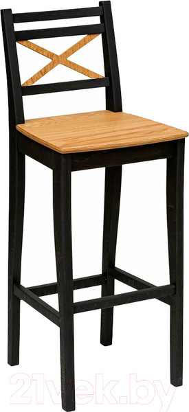 Изображение товара Стул барный Folium H750 / B7O269395/O4902 (черный/шпон дуба)