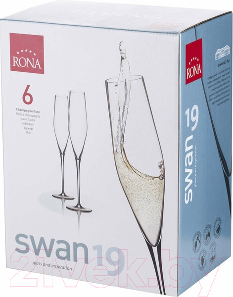 Изображение товара Набор бокалов Rona Swan 19 6650/190 (6шт)