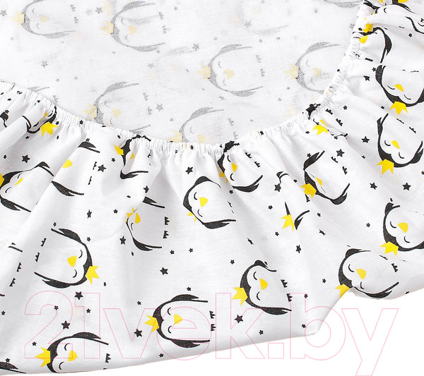 Изображение товара Простыня для малышей Amarobaby Пингвины / AMARO-5102-Pi