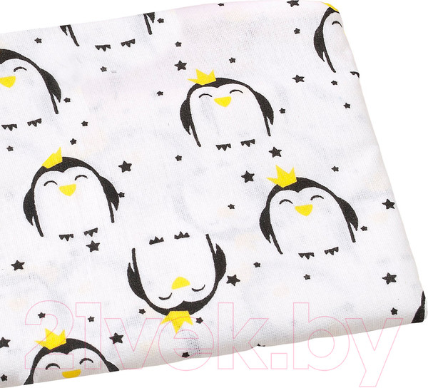 Изображение товара Простыня для малышей Amarobaby Пингвины / AMARO-5102-Pi