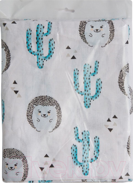 Изображение товара Простыня для малышей Amarobaby Ежики / AMARO-5102-Ez