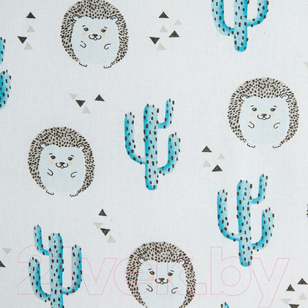 Изображение товара Простыня для малышей Amarobaby Ежики / AMARO-5102-Ez