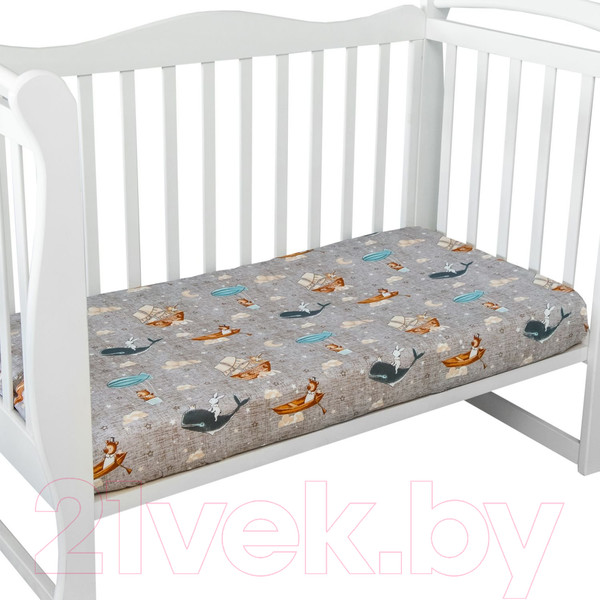 Изображение товара Простыня для малышей Amarobaby Путешественники / AMARO-5102-Py