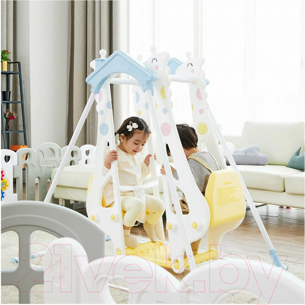 Изображение товара Качели напольные для детей Haenim Toy Жираф-Дракон DS-710