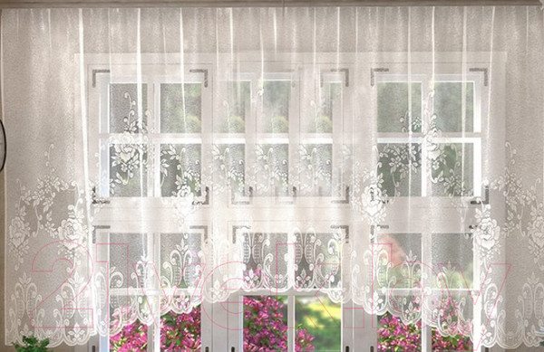 Изображение товара Гардина Лента А579Р (160x385, белый)