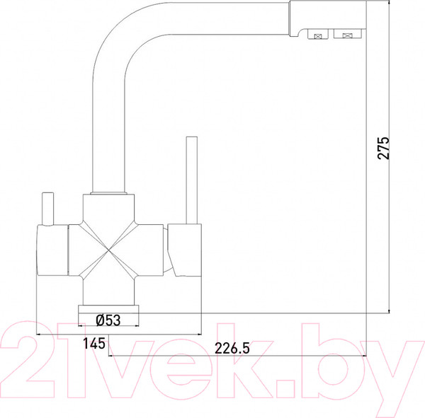 Изображение товара Смеситель Gross Aqua Ecolife 3120609MW