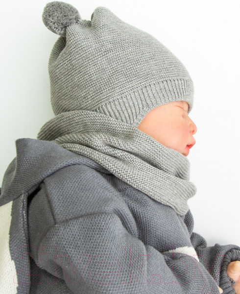 Изображение товара Шарф-снуд детский Amarobaby Pure Love Snood / AB-OD21-PLS9/11-1 (серый)