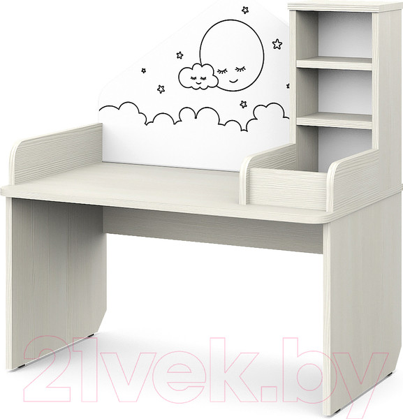 Изображение товара Комод пеленальный Атон Сириус ALF 804 ЛДСП (с шариковыми направляющими, бодега светлая/белый)