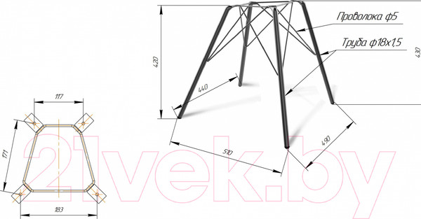 Изображение товара Стул Sheffilton SHT-ST34-1/S37 (латте/хром лак)
