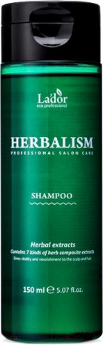 Изображение товара Шампунь для волос La'dor Herbalism Shampoo Успокаивающий (150мл)