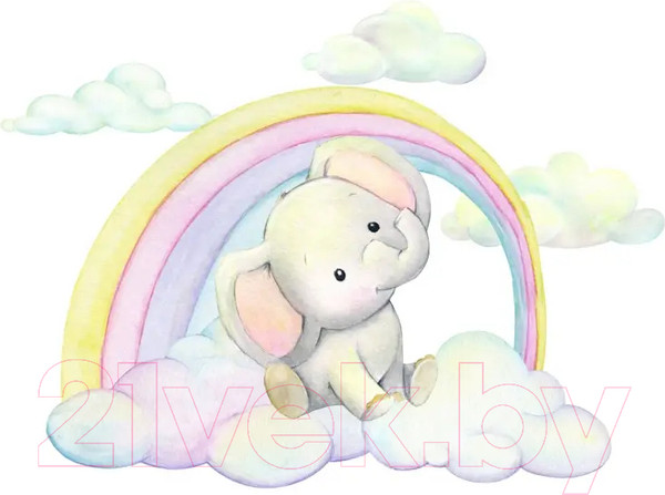 Изображение товара Детская кроватка INDIGO My Dream Радуга (белый)