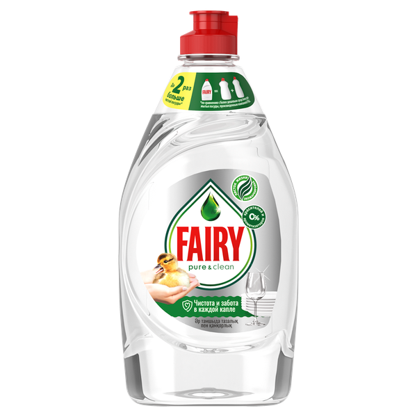 Изображение товара Средство для мытья посуды Fairy Pure & Clean (450мл)