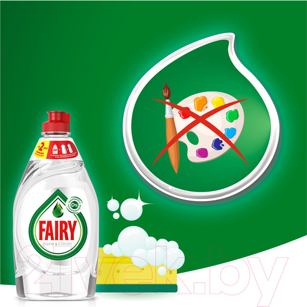 Изображение товара Средство для мытья посуды Fairy Pure & Clean (450мл)