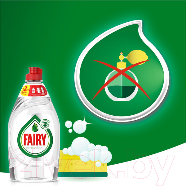 Изображение товара Средство для мытья посуды Fairy Pure & Clean (450мл)