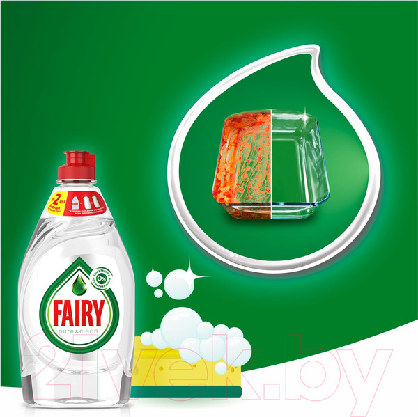 Изображение товара Средство для мытья посуды Fairy Pure & Clean (450мл)