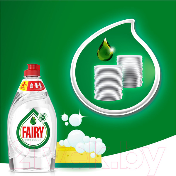 Изображение товара Средство для мытья посуды Fairy Pure & Clean (450мл)