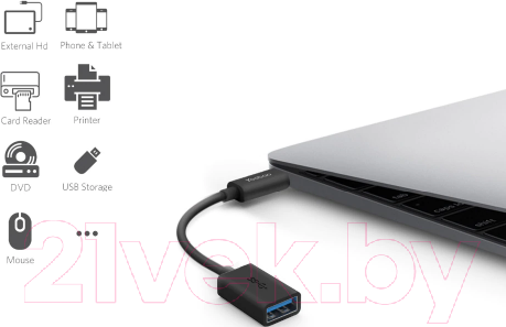 Изображение товара Адаптер Yoobao YB-CAF3 (черный)