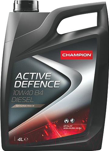 Изображение товара Моторное масло Champion Active Defence B4 Diesel 10W40 / 8204012 (4л)