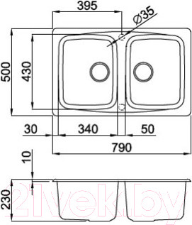 Изображение товара Мойка кухонная Elleci Master 350 Ghisa M70