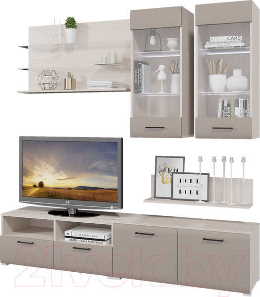 Изображение товара Горка Горизонт Мебель Ненси 3 (ясень/капучино)