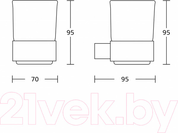 Изображение товара Стакан для зубной щетки и пасты Gross Aqua Space GA18238MB