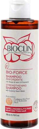 Изображение товара Шампунь для волос Bioclin Bio-Force Укрепляющий Для ослабленных и тонких волос Гуарана (200мл)