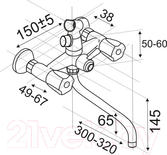 Изображение товара Смеситель Центр Сантехники СМ503822