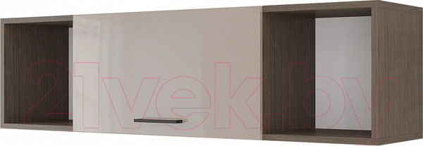 Изображение товара Шкаф навесной Горизонт Мебель Ненси 1200 (венге/капучино глянец)