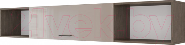 Изображение товара Шкаф навесной Горизонт Мебель Ненси 2032 (венге/капучино)