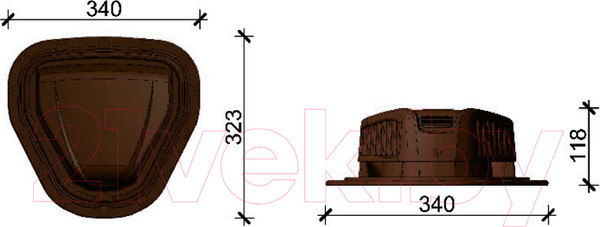 Изображение товара Аэратор точечный Docke Pie Next (темно-коричневый)