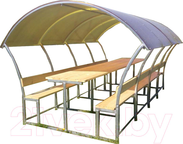 Изображение товара Беседка ВЕЛЕС Астра 3м с покрытием (желтый)